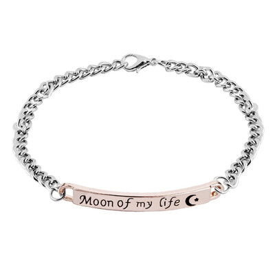

Fashion Stainless Steel Bracelet for Couple Unique Gift for Lovers Women Men Jewelry