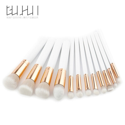 

Fashion White Makeup Brushes Set Cosmetics Makeup Tool Powder Eyeshadow Cosmetic Set 2017