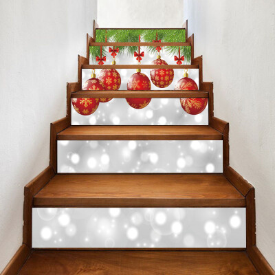 

Toponeto Christmas 3D Simulation stair stickers Waterproof Wall Stickers DIY Home Decor