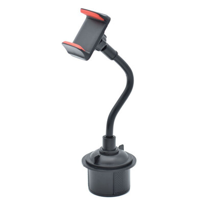 

Water Cup Long Hose Mobile Phone Bracket Black New Car Shockproof Square Scratching