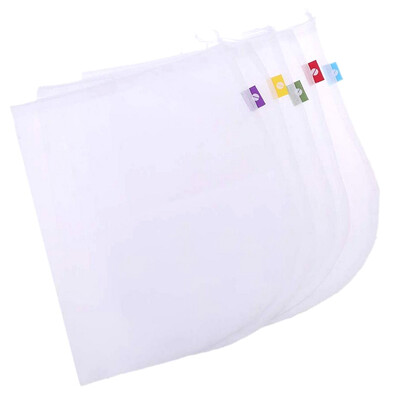 

5 Pcs Eco Reusable Mesh Produce Bag Washable Vegetable Fruit Storage Bag Well