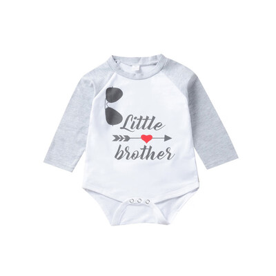 

Newborn Baby Bodysuit Summer Clothes Boys Girls Jumpsuit Letter Long Sleeve Cotton Clothes Infant Outfits 0-18M for Kids Gifts