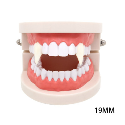 

2pcs Cosplay Halloween Dentures Zombie Vampire Teeth Ghost Devil Fangs Werewolf Teeth Box Packed Gift Prop Costume Party Kid Toy