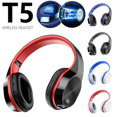 

T5 Bluetooth Headphones Wireless Earphone Game Headset