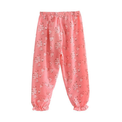 

Kids Clothes Girls Pants Newly Floral Loose Full Pant For Children Girls Elastic Trousers