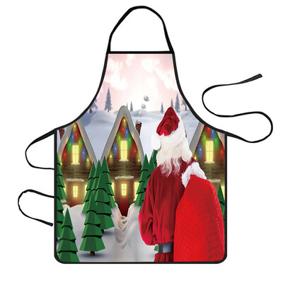 

Tailored Christmas Decoration Waterproof Apron Kitchen Aprons Dinner Party Apron