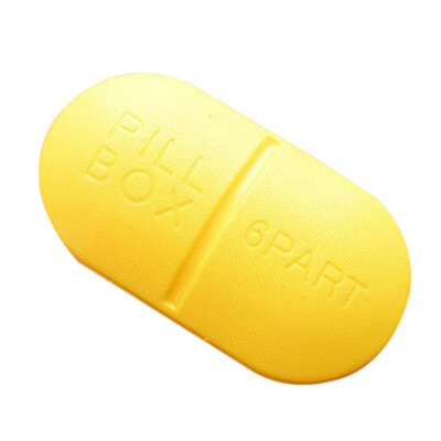 

6 Sealing Groove Folding Pill Set Jewelry Dessert Storage Box Vitamin Pill Box Container Box