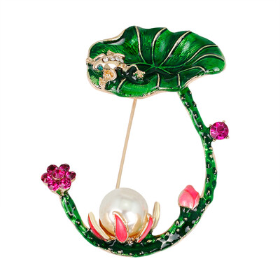 

Flower Shaped Rhinestone Pearl Alloy Women Brooch Girls Clothes Decorative Pin Plant Badge Corsage