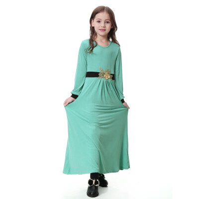 

Muslim Baby Girl Clothes Kids Dresses For Girls 2018 Muslim Hui Baby Girls Dress Fashion Lace Dress kids Clothes