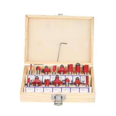 

15pcs1 Set 8mm Shank Woodworking Alloy Milling Cutter Router Bit Set Mill Wood Cutting Tools