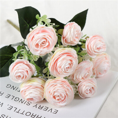 

Camellia Rose Flower Living Room Decoration Simulation Fake Flower Festive Party Supplies Artificial Decorations