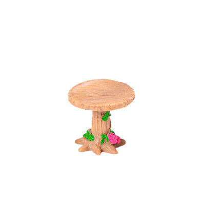 

3PCS Table Chair Resin Craft Micro Landscape Ornament Fairy Garden Miniature Terrarium Figurine Decoration