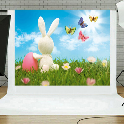 

Toponeto Easter Day Theme Vinyl Photography Backdrop Custom Photo Background Props