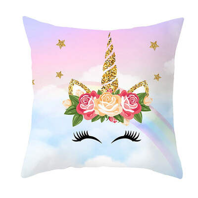 

26 Pattern Fashion 1818 Cartoon Cute Unicorn Cushion Cover Pillow Case Home Sofa Decor