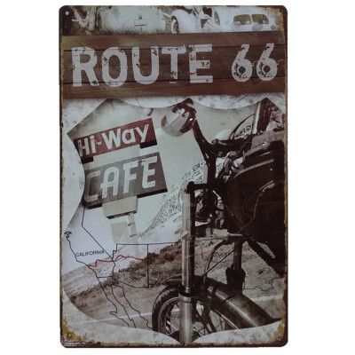 

Toponeto European And American Retro Metal Paintings Hanging Metal Poster