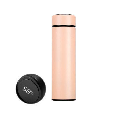 

500ml Vacuum Thermos LED Temperature Display Water Bottle Stainless Steel Double Wall Insulated Cup Intelligent Travel Thermos Cup