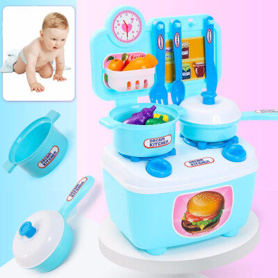 

Gobestart Children Gift Play Kitchen Set Kids Pretend Toy Cooking Food Toys Educational