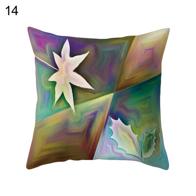 

Colorful Maple Ginkgo Pine Leaf Pillow Case Cushion Cover Car Cafe Office Decor