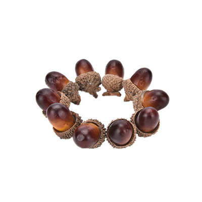 

10pcs Fake Fruits Artificial Mini Acorn Oak Foam Nut Ornaments Home Room Party Xmas Decorative Christmas Decorations