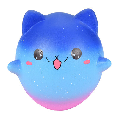 

Siaonvr Jumbo Cartoon Galaxy Kitty Squishies Scented Cream Super Slow Rising Squeeze Toy