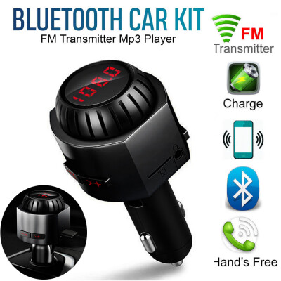 

〖Follure〗MK5 FM Transmitter MP3 Player Car Hands-free Bluetooth Stereo Audio Adapter USB