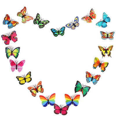 

12 PCs 3D Butterfly Wall Stickers Crafts Butterflies Magnetic Decals For Kids Room Home Decoration