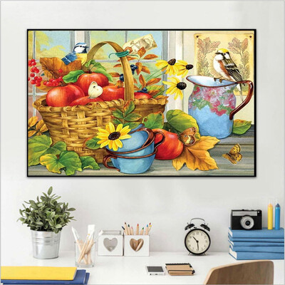 

Toponeto Embroidery Paintings Rhinestone Pasted DIY Diamond Painting Cross Stitch 5D