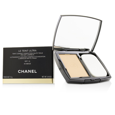 

CHANEL - Le Teint Ultra Ultrawear Flawless Compact Foundation Luminous Matte Finish SPF15 - 40 Beige 13g045oz