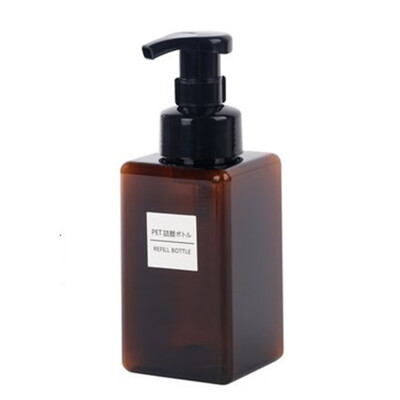 

Nordic Style Square Mousse Foaming Bottle Hand Sanitizer Bottle Facial Cleanser Bottled Sub-Bottle&Blister Bottle
