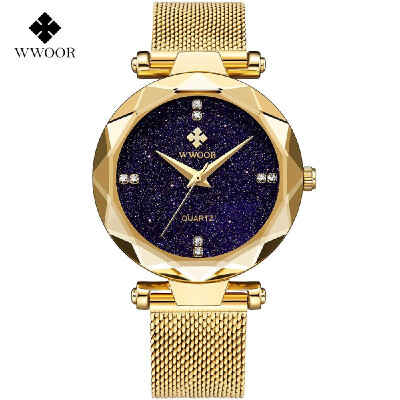 

WWOOR Women Dress Watches Sports Watch for Women New Unique Design Womens&Girls Watch Bracelet Waterproof Quartz Watch Stain