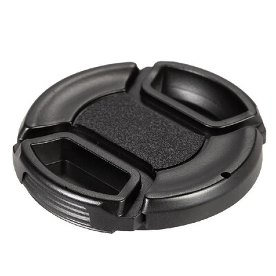 

55mm Center Pinch Snap-on Lens Cap Cover Keeper Holder for Canon Nikon Sony Olympus DSLR Camera Camcorder