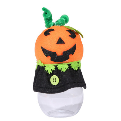 

Halloween Pumpkin Cat Party Hotel Candy Can Cookie Jar Transparent Decor Gift