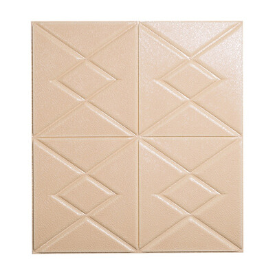 

PE Foam 3D Self- Adhesive Wall Stickers Bedroom Decor Wallpaper Decor Living Wall Sticker Water Wipe Foldable