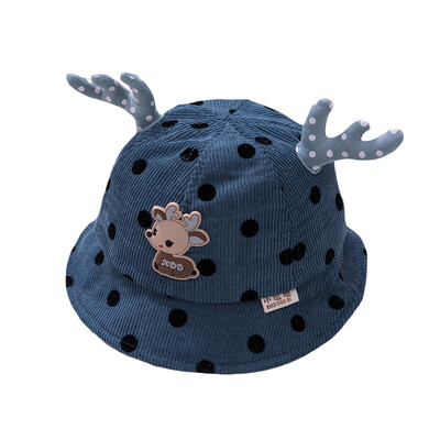 

Baby Cap Polka Dot Cartoon Printing Hat Kid Toddler Cute Bucket Cap Infant Gift