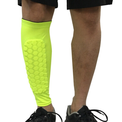 

1Pcs Gym Sport Guard Protector Soccer Honeycomb Anti-crash Leg Calf Sleeve Compression Cycling Running Leg Warmers