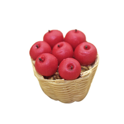 

Siaonvr Simulation Decoration Dollhouse Miniature Scene Fruit Basket Pretend Play Toy