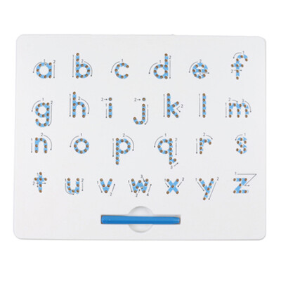 

Children Magnetic Ball Writing Board Lower Case Letters Drawing Board Preschool Graffiti Tool