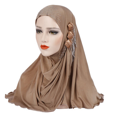 

Islamic Ladies Head Scarf Headwear Muslim Hijab Inner Cap Wrap Shawl Scarf Ramadan Arab Amira Headscarf