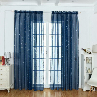 

Gobestart 1Pcs Solid Window Curtain Drape Panel Daylight Protection Sheer Scarf Valances