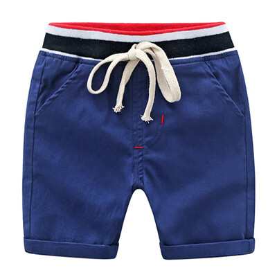 

Summer Boy Shorts Toddler Casual Cotton Short Pants Trousers Outfits with Waist Belt