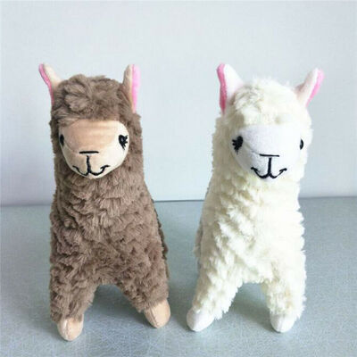 

2x Cute Alpaca Plush Toy 23CM Height Camel Cream Llama Stuffed Animal Kids Doll