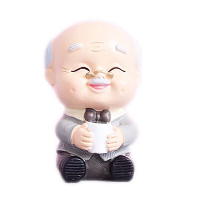 

Exquisite Resin Anniversary Wedding Cake Topper Decoration Wedding Gifts Elderly Couple Figurines Parents Gifts Ornaments