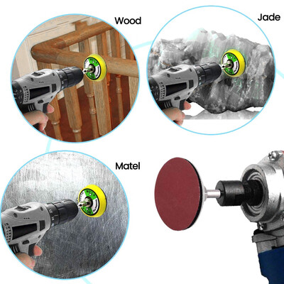 

100pcs 2inch 80-3000 Grit Sander Paper Sanding Buffing Polishing Discs Pad Wheel Backer Plate Kit for Car Polisher