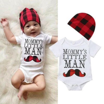 

Newborn Infant Baby Boy Romper Bodysuit Jumpsuit Headband Outfits Clothes Set