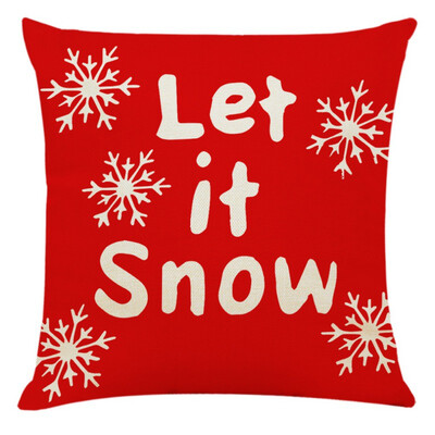 

Christmas Pillow Cover Linen Decorative Pillowcases Sofa Cushion Cover For Home Living Room 4545cm Without Core