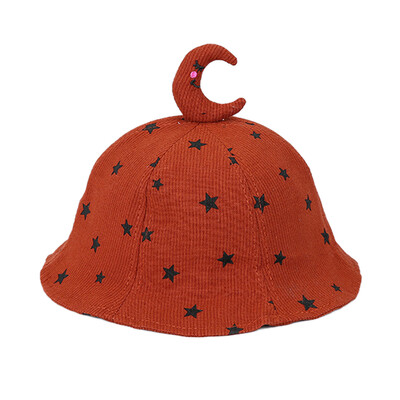 

Autumn Baby Hats Boys Girl Toddler Embroidery Dot Printing Bucket Hats With Ear Design Caps Reversible Sun Headwear