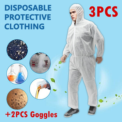 

Anti-bacterial Isolation Suit Waterproof Rework Protective Clothing Anti-splitting Goggles Spatter