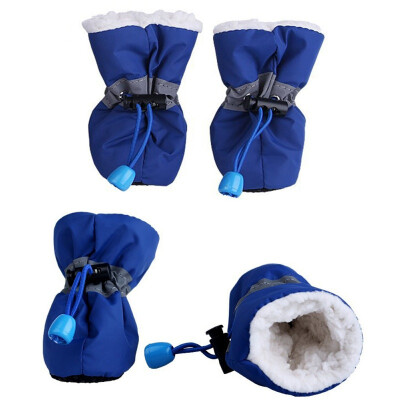 

Pet Supplies Winter Warm Soft Cashmere Anti-skid Rain Shoes for Pet Dog