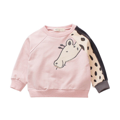 

Fashion Cartoon Animal Girl Sweater Autumn Long Sleeve Cute Baby Girl Sweater Child Clothing Spring Cartoon Girl Clothes