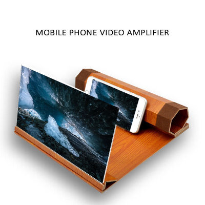 

Portable Mobile Phone Amplifier 12 Inch Screen HD Anti-fog Radiation Video Magnifying Glass Universal 7 Folding Lazy Bracket